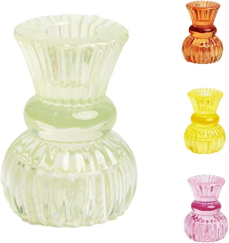 Besuche den Talking Tables-Store Talking Tables, Kleiner Hellgrüner Glaskerzenhalter, Kerzenständer für Innen & Außen, Elegante Weihnachtstischdeko, Dinner, Geburtstag, Hochzeit — Kerzenlicht Abendessen