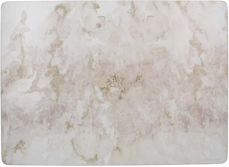 Besuche den CREATIVE TOPS-Store Creative Tops "Grey Marble" Platzdeckchen Set, Tischset mit eleganten Marmor Design, 4 Premium Untersetzer Platzdecken, Platzsets mit Hitzebeständiger und Rutschfester Unterseite, 40 x 29cm, Grau, Weiß — Küche & Haushalt