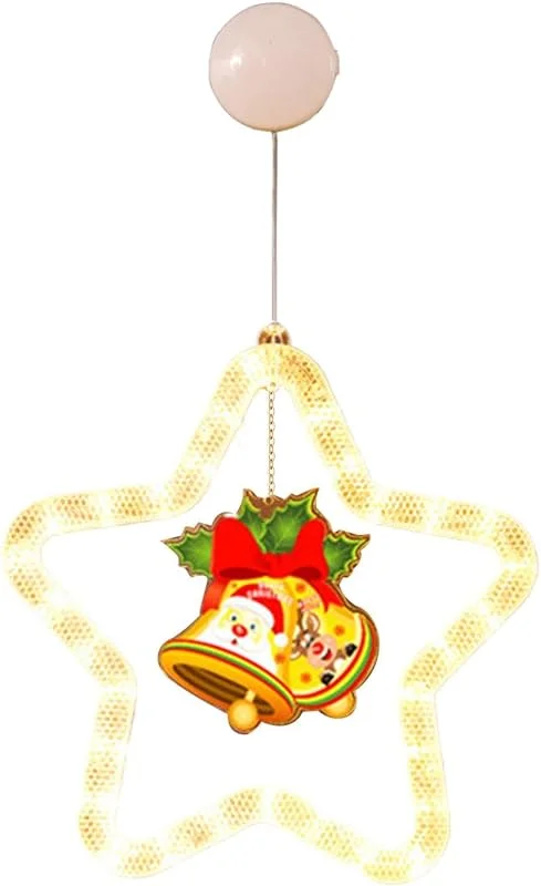Marke: Generisch Generisch Weihnachtsfensterlichter Saugnapf Display Ornament — Weihnachtsdeko