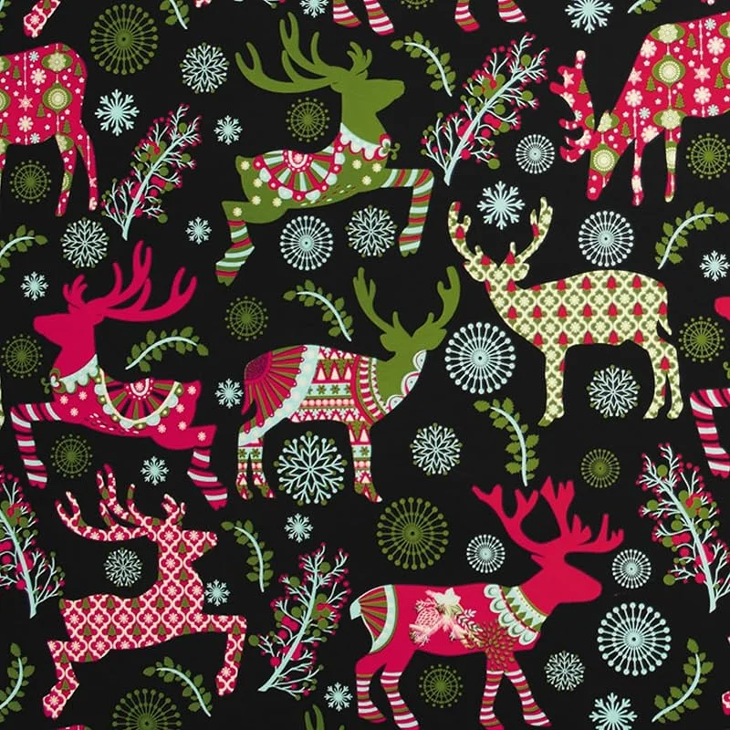 Marke: Star STAR Geschenkpapier 70cm x 2m Rolle Weihnachtspapier (Hirsch mit Ornament) — Geschenkverpackung
