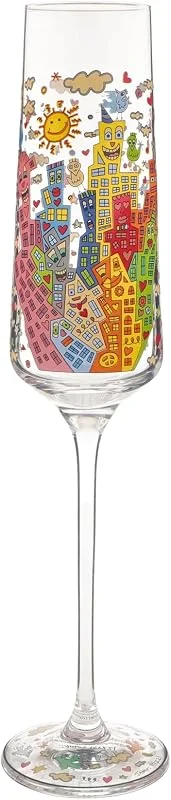 Marke: Goebel Goebel Sektglas Rizzi My NYC Day - Pop Art — Wein und Festtafel
