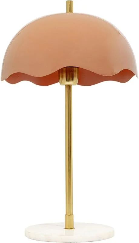 Kare Design Tischlampe Lia Pink, Gold, Marmor, Metall, Moderne Tischleuchte, Büro, Wohnzimmer, Schlafzimmer, Office, keine Leuchtmittel inklusive, 50x30x30 (HxBxT) — Kerzenlicht Abendessen