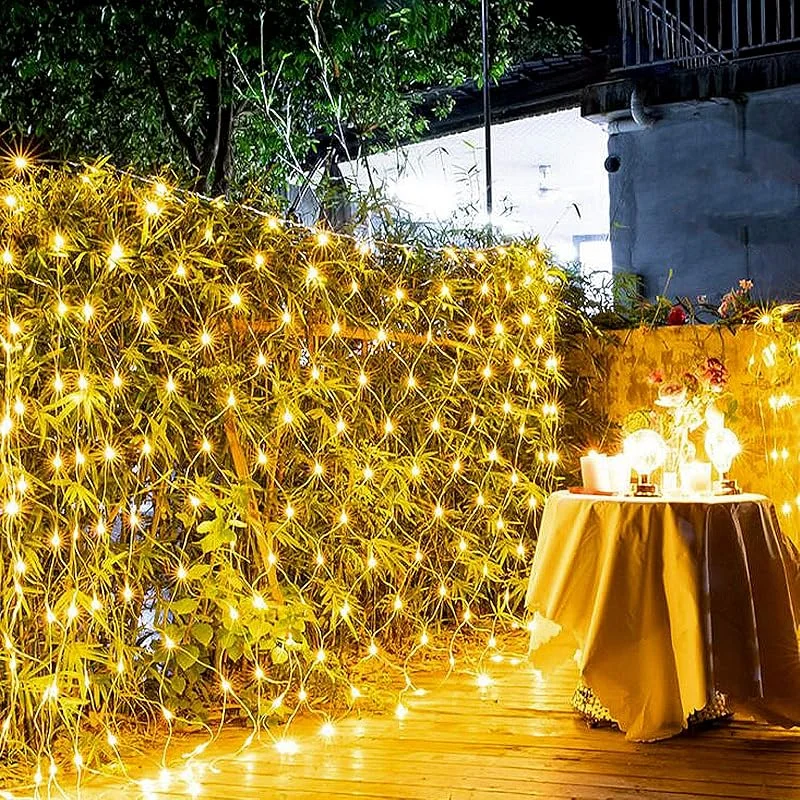 Besuche den ACXIN-Store ACXIN LED Lichternetz, Lichtervorhang mit 8 Lichtmodi, Warmweiß 3 x 2m — Weihnachtsbeleuchtung
