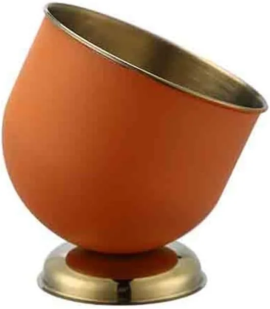 Marke: Lijiaxiuyc-101 eiskübel Bar abgeschrägter Edelstahl-Eiskübel for EIS, Champagner, Wein, Bier, EIS, Pellet-Eiswürfelkübel sektkübel(Orange) — Küche & Haushalt