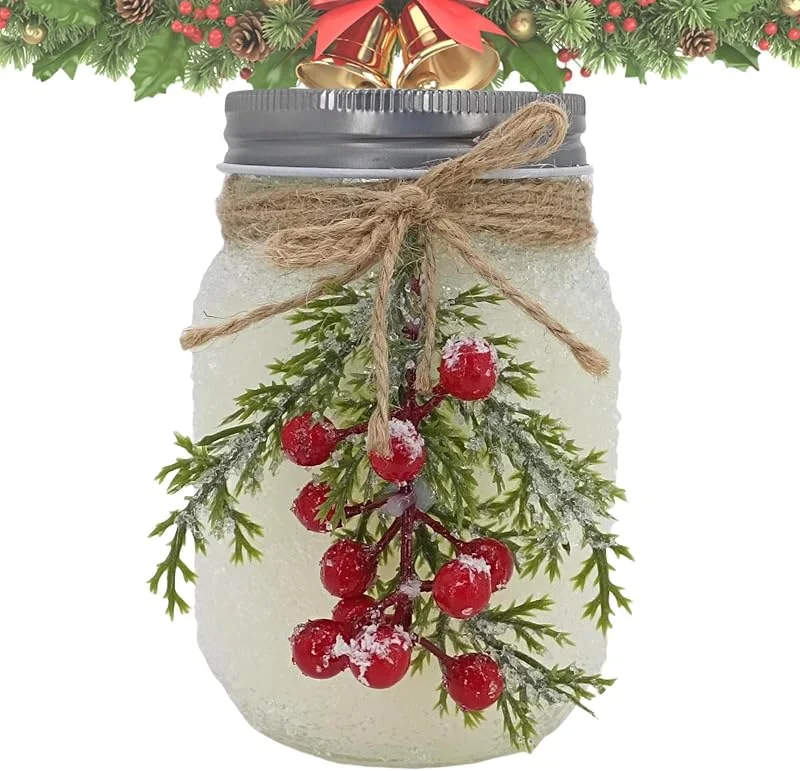 Marke: Fravsiu Weihnachten Duftkerzen, Jar Candle Soja Kerzen, Jar Soja Kerzen Duftkerzen — Kerzenlicht Abendessen
