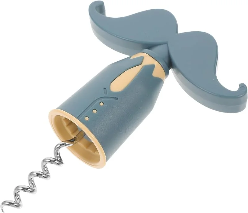 Marke: BESTOYARD BESTOYARD Tragbarer Gentleman Förmiger Weinflaschenöffner aus Edelstahl und Abs mit Ergonomischem Design Kreatives Küchen Gadget für Riegel und Haushalt Zufällige Farbe — Wein und Festtafel