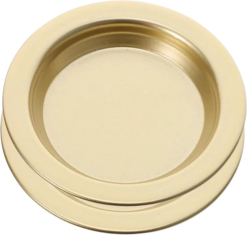 Marke: BESTOYARD 2 Stück Vintage Kerzenteller aus Eisen, Gold, 10, 5x10, 5x2, 5 CM — Kerzenlicht Abendessen