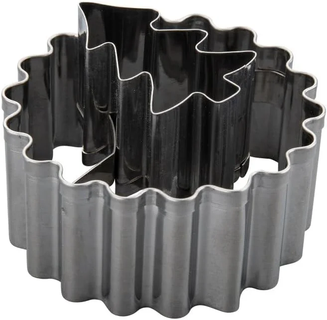 Besuche den Zenker-Store Zenker Ausstecher Linzer mit Tannenbaum – Hochwertiger Edelstahl, 2in1 Funktion für Terrassenplätzchen, Perfekt für Weihnachtsgebäck, Silber — Weihnachtskueche