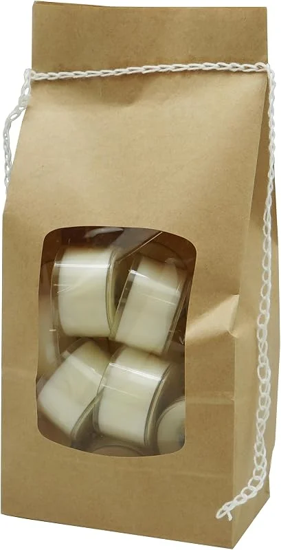 Besuche den DONAU HOME-Store Teelichter aus Natürliches Wachs, Creme, 18 Stück, 7 Stunden, Premium, Veganes, Parfümfrei — Kerzenlicht Abendessen