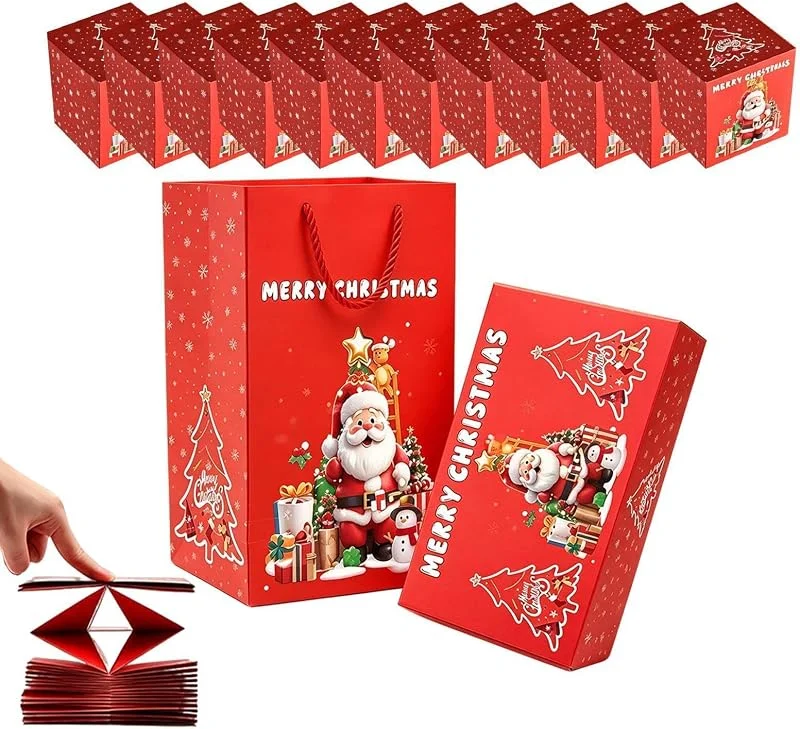 Marke: Jvjggag Weihnachtliche Aufklappbare Geldboxen 12 Briefumschläge Zum Falten Mit — Geschenkverpackung