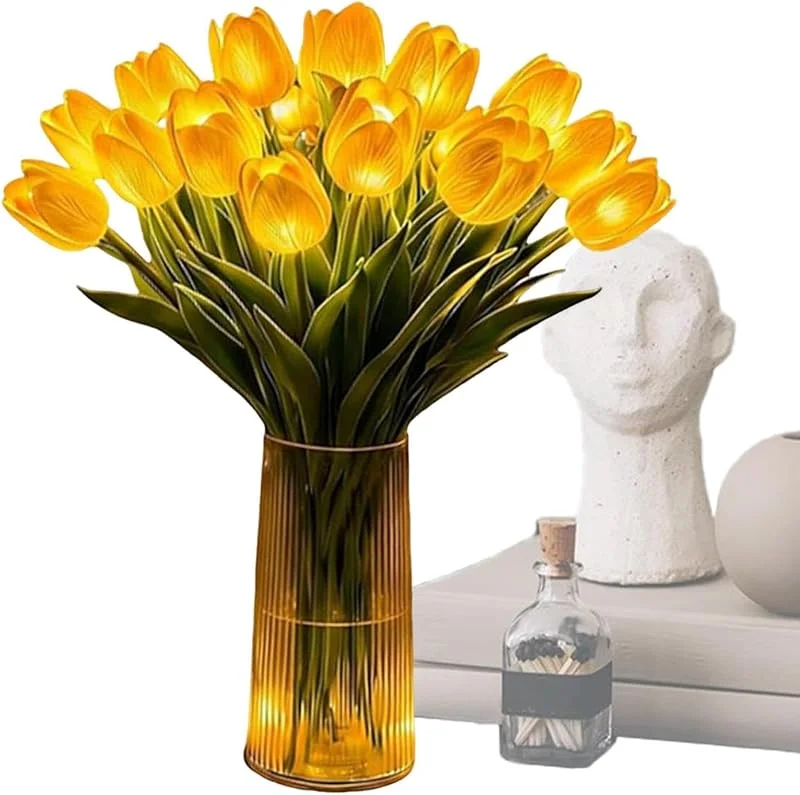 Marke: Generisch Blumenlampe – Romantische dekorative Blumendekoration, Nachttischlampen für Nachttische – für Zuhause, Wohnzimmer, Schlafzimmer, Innen- und Außenbereich, Tisch, Nachttisch, Büro, , Mann und — Kerzenlicht Abendessen