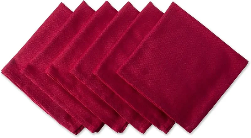 Marke: DII DII Variegated Tabletop Collection, Servietten-Set, 20 x 20, Tango-Rot, 6-teilig — Advent und Tisch