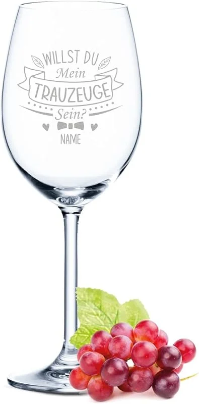 Besuche den GRAVURZEILE-Store GRAVURZEILE Weinglas mit Gravur - Willst Du mein Trauzeuge sein - Personalisiert mit Namen - Geschenk für Freund Bruder zur Hochzeitsfeier - Geschenke zur Hochzeit oder Verlobung — Wein und Festtafel
