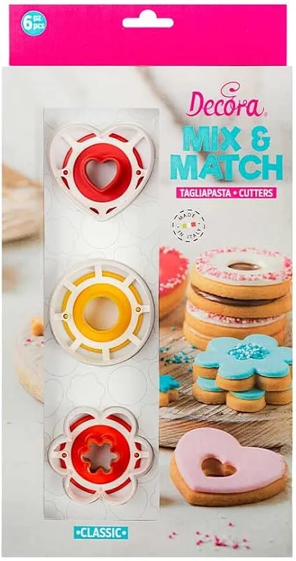 Marke: Decora Decora 0255042 Set 6 PCS Cutter OX Eye Classic, Rosa — Weihnachtskueche