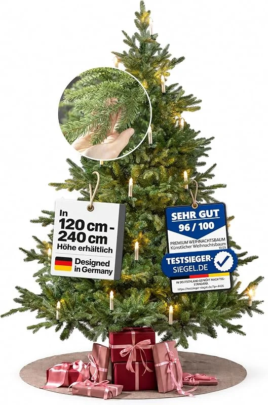 Marke: Premium Weihnachtsbaum Weihnachtsbaum Grönland 180 cm I Künstlicher Baum mit Beleuchtung — Advent und Tisch
