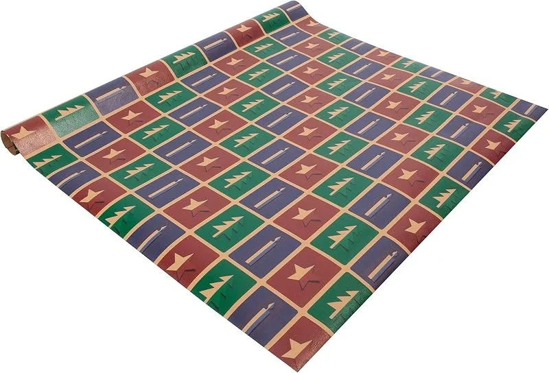 Besuche den Sigel-Store SIGEL Weihnachts Geschenkpapier aus Kraftpapier Cut-out Stil 5 m x 50 cm — Geschenkverpackung