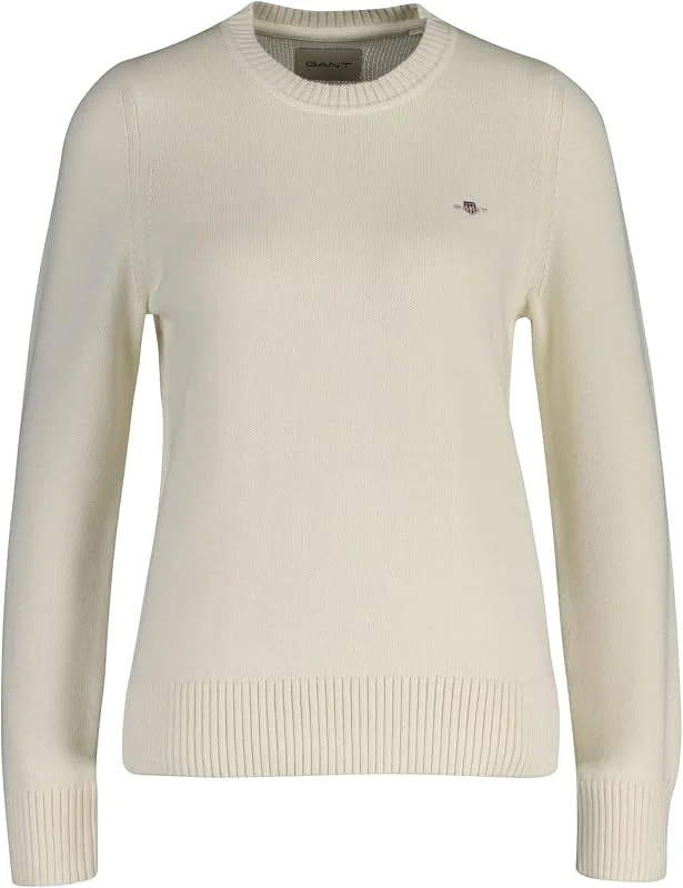GANT Damen Classic Cotton C-neck Pullover — Weihnachtsmode
