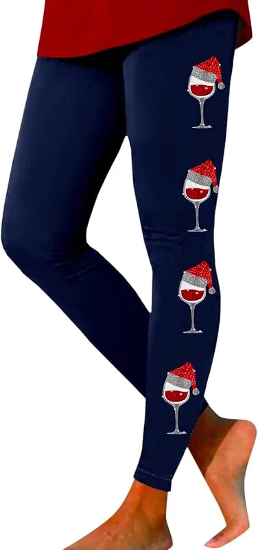 Marke: Generic Legging Weihnachten Damen Elegante Leggings Damen Leggins Baumwolle Damen Lang Thermo Leggings Damen GroßE GrößEn Thermo Hosen Damen Leggings Thermo Jogginganzug Weihnachten Damen — Weihnachtsmode