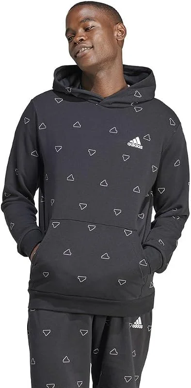 adidas Herren Seasonal Essentials Monogram Graphic Hoodie Sweatshirt — Weihnachtsmode