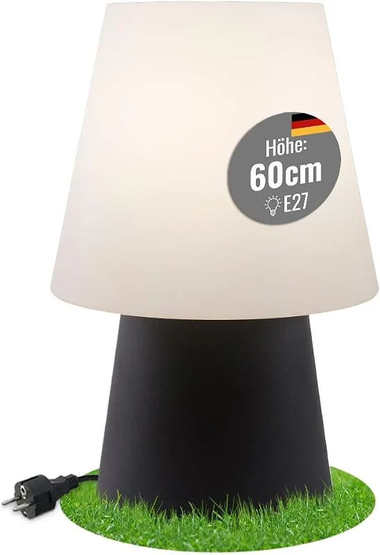 Besuche den 8 seasons-Store 8 seasons design LED Tischlampe 60 cm, No.1 (Anthrazit), E27, Leuchtmittel warmweiß – wetterfest – Dekolampe für außen und innen - für Garten, Terrasse, Balkon, Wohnbereiche — Weihnachtsbeleuchtung