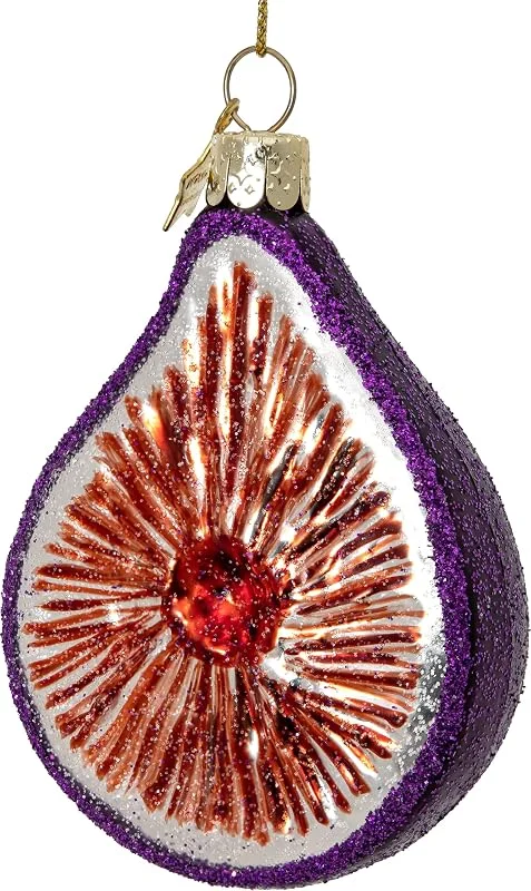 Besuche den SIKORA-Store SIKORA Feige besondere Weihnachtskugel Glas Christbaumschmuck Deko Figur Weihnachten Anhänger Ornament - Trend Line - BS542 — Weihnachtsdeko