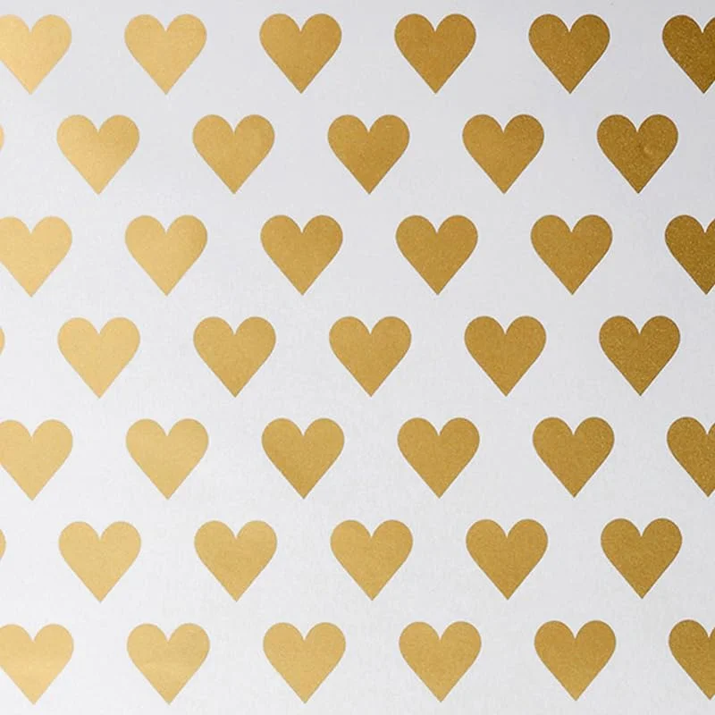 Marke: Star Star Geschenkpapier Herzen 70cm x 2m Rolle (Gold) — Geschenkverpackung