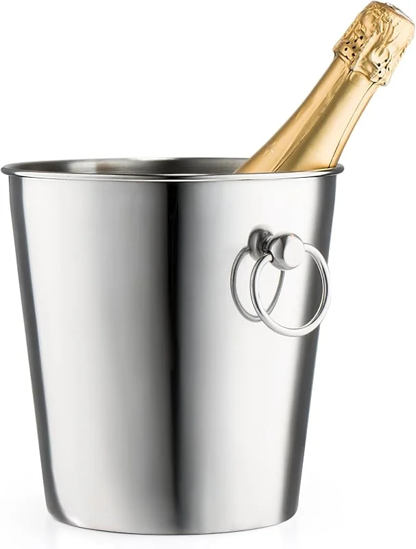 Besuche den Leopold Vienna-Store Sektkühler Champagnerkühler Edelstahl glänzend ø200x202mm — Wein und Festtafel