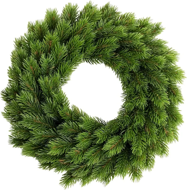 Besuche den Spetebo-Store Künstlicher Spritzguss Tannenkranz auf Steckschaum - 42 cm — Weihnachtsdeko