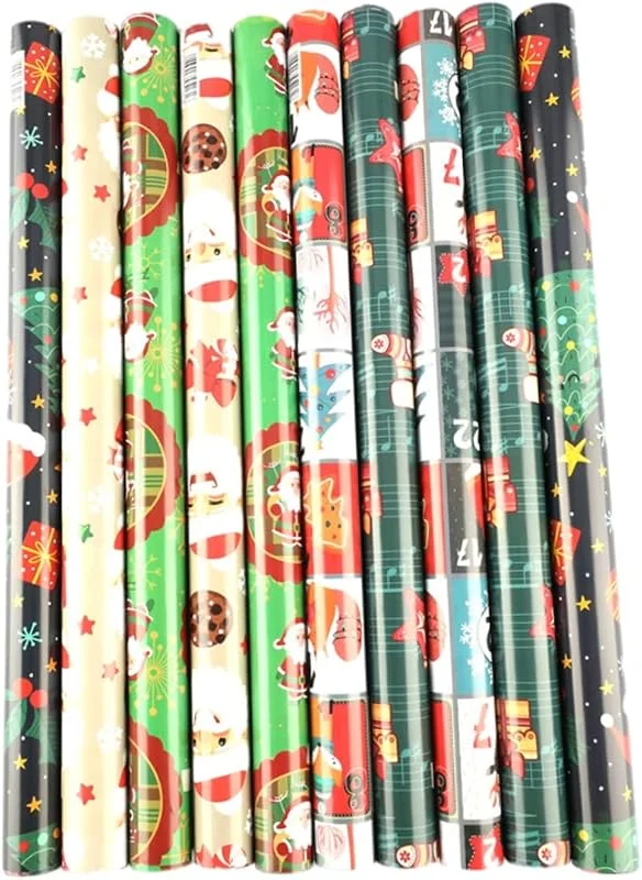 Marke: Gcroet Weihnachts-Geschenkpapier, Bündel, dekorative Geschenke, Basteln, 10 Blatt, 29, 5 x 20, 47 Zoll. — Geschenkverpackung