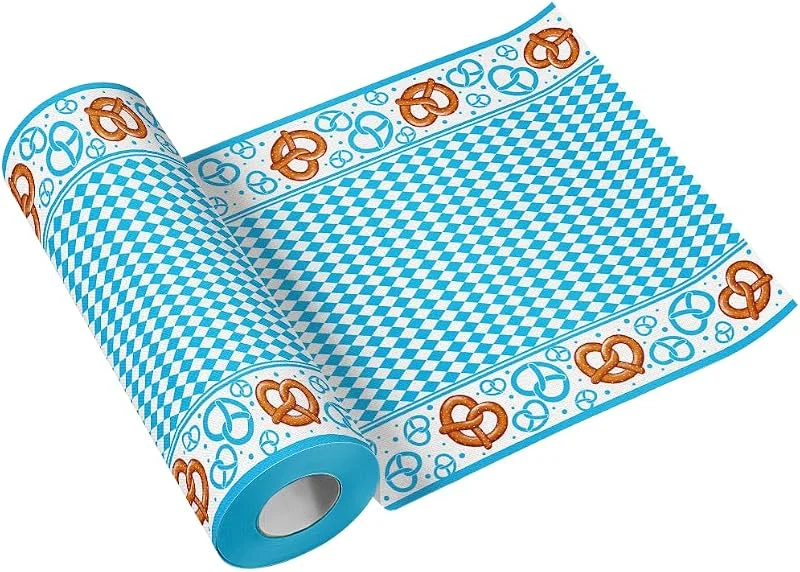Besuche den PAW Decor Collection-Store PAW Stoffähnliche Tischläufer 40 cm x 24 m - Bayerische Brezel — Advent und Tisch