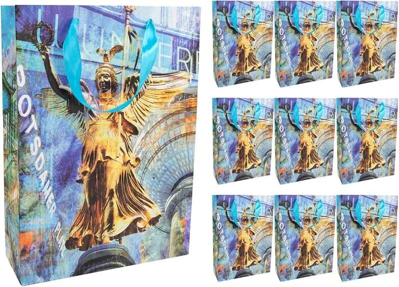 Besuche den Idena-Store Idena Geschenktüten Berlin, 10 Stück, 18 x 23 x 8 cm — Geschenkverpackung