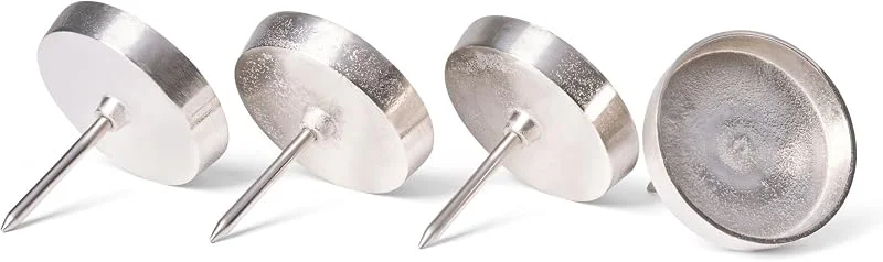 Besuche den Novaliv-Store Novaliv 4X Kerzenpick Alu Flach 10 cm Kerzenhalter für Adventskranz Kerzenpin Weihnachtskranz — Advent und Tisch