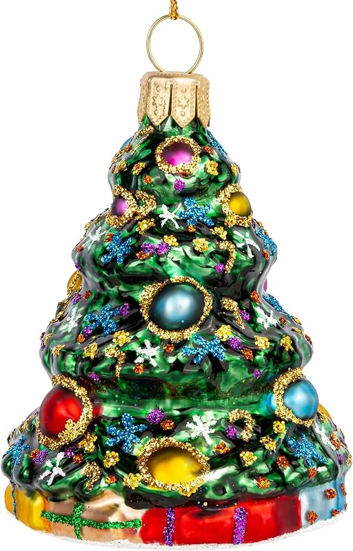 Besuche den SIKORA-Store SIKORA Weihnachtsbaum besondere Weihnachtskugel Glas Christbaumschmuck Deko Figur Weihnachten Anhänger Ornament - Premium Line - BS801 — Weihnachtsdeko