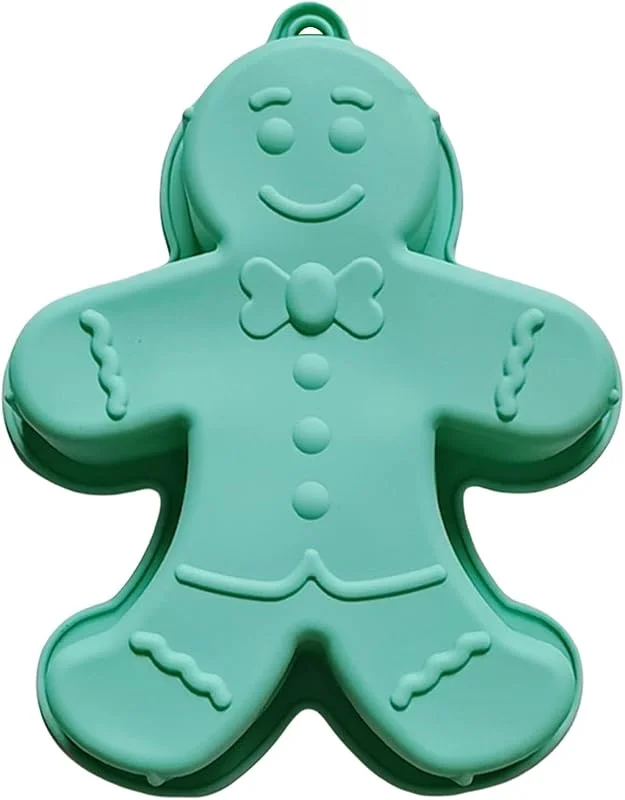 Marke: Generisch Silikon-Lebkuchenmann-Backblech, antihaftbeschichtete Lebkuchenmann-Kuchenform - Lebkuchenmann Silikonform, -Silikon-Weihnachts-Lebkuchenmann-Backformen zum Weihnachtsbacken von Kuchen und Plätzche — Weihnachtskueche