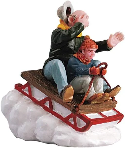 Marke: Lemax Lemax Weihnachtsdorf Rodeln mit Gramps - 52084 — Weihnachtsdeko