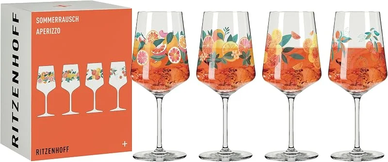 Besuche den RITZENHOFF-Store RITZENHOFF Aperizzo-Glas 4er-Set - 500 ml - Made in Germany — Wein und Festtafel