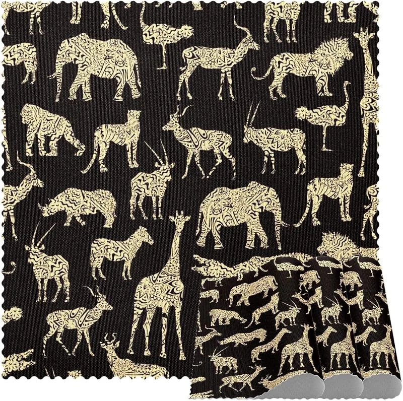 Marke: VAPOKF Ornamente afrikanische Tiere Tischsets Set von 1 für Esstisch Waschbar Rutschfeste Platzsets für Weihnachten Urlaub Geburtstag Party Tisch — Küche & Haushalt