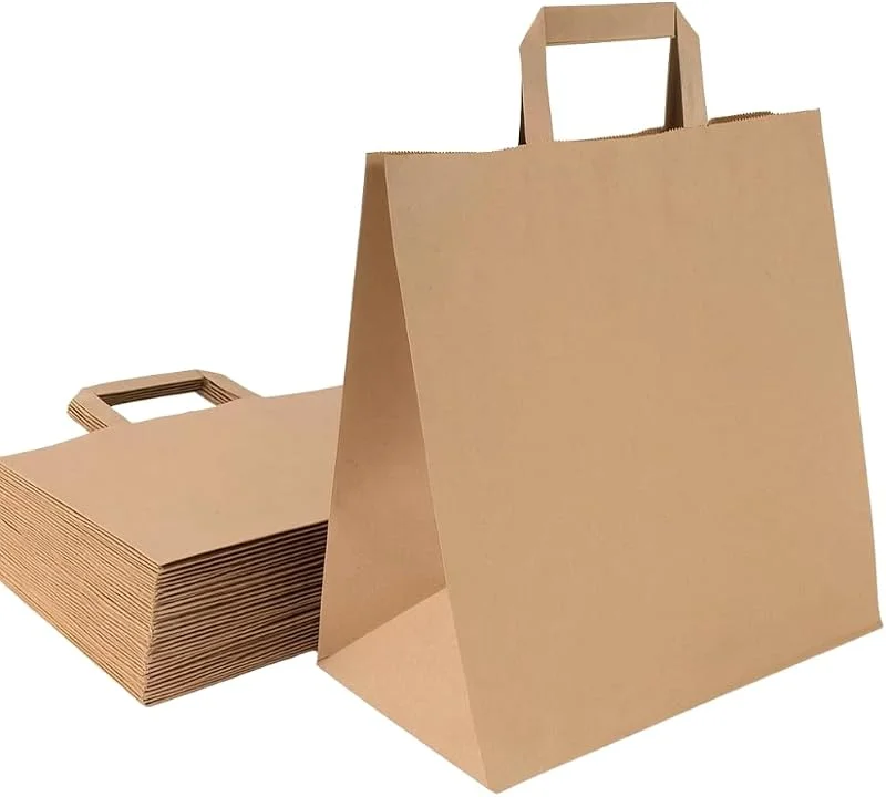 Besuche den Commerline-Store Commerline Papiertüten mit Henkel 26x17x25cm, Papiertragetaschen — Geschenkverpackung