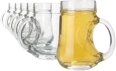 Besuche den Stölzle Lausitz-Store Oberglas Mostkanne Birne mit Henkel 500 ml, 6er-Set — Wein und Festtafel
