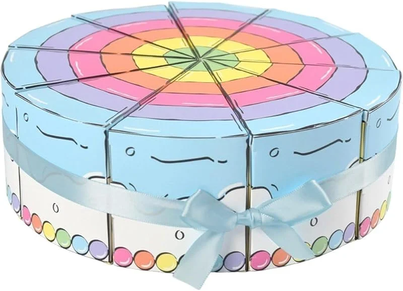 Marke: Fopytu 10 Stück Dreieckige, Kuchenförmige Gebäckschachteln Aus Papier, Ideal Als Verpackung Für Süßigkeiten Und Desserts, Z. B. Für Babypartys, Weihnachten, Hochzeiten Und Geburtstage. — Geschenkverpackung