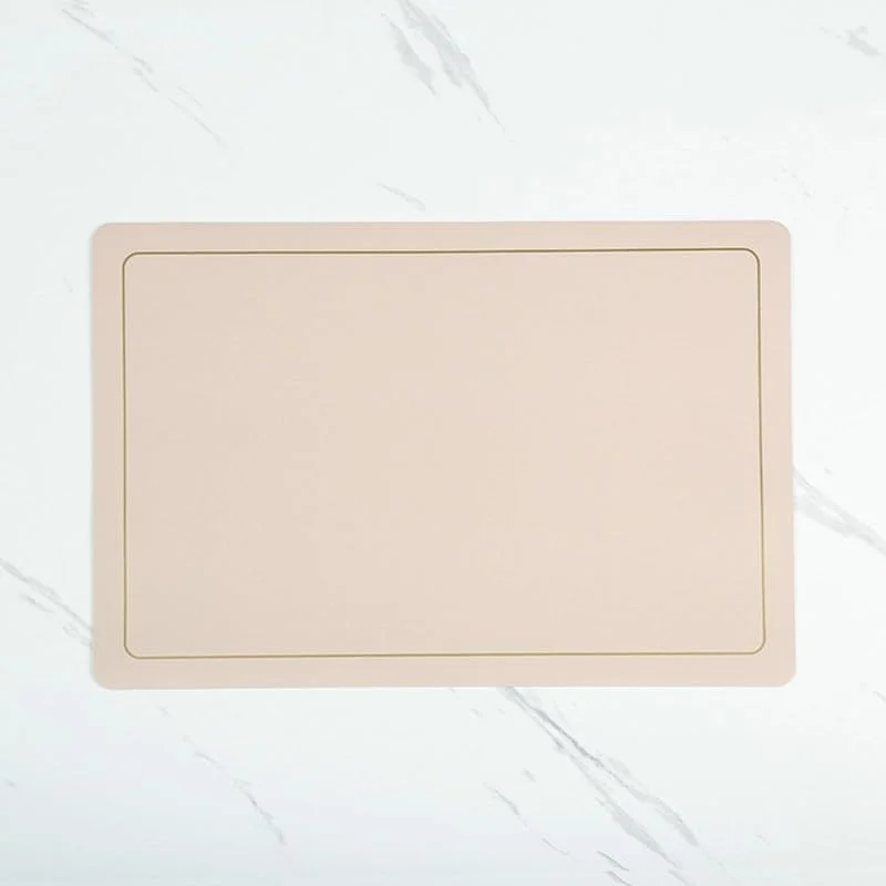 Besuche den Epinki-Store Epinki Tischsets Platzsets Textil Quadratisch, 2er Set PU Leder Platzdeckchen Waschbar Rechteckig Einfarbig, Tischuntersetzer Weihnachten Aprikose für Küche Restaurant und Hotel, 45x30CM — Küche & Haushalt