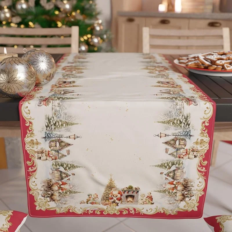 Marke: PETTI Artigiani Italiani Petti - Tischläufer Weihnachten 40x140 cm - Vintage Xmas — Advent und Tisch