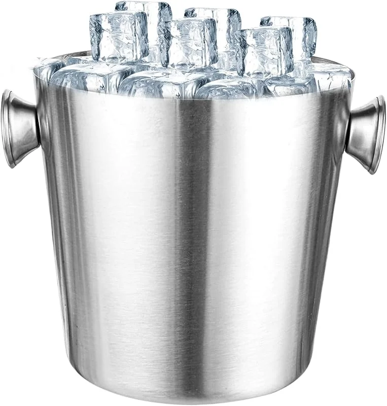 Marke: Generic Weineimer Eiskübel, Trinkbad - 2l Metall Getränke Wanne Isolierte Behälter Weinkühler Kühler mit Griff für Champagner Biercocktail — Wein und Festtafel