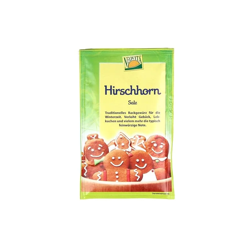 Besuche den NEOVITA-Store NEOVITA – Hirschhornsalz zum Backen – Traditionelles Backtriebmittel für Lebkuchen, Printen & Weihnachtsgebäck, ideal als Weihnachtsgewürz für Weihnachten, 3x 20 g — Weihnachtskueche