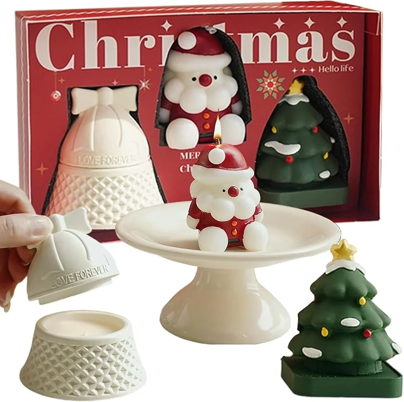 Marke: Generisch Weihnachtliche Duftkerzen, Weihnachtsdekoration, Tischdekoration, für Erwachsene, Liebhaber, Familie, Frauen, Männer, Mutter, Papa — Kerzenlicht Abendessen
