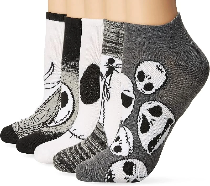 Besuche den Disney-Store Disney Nightmare Before Christmas Füßlinge für Damen, 5er-Packung — Weihnachtsdeko