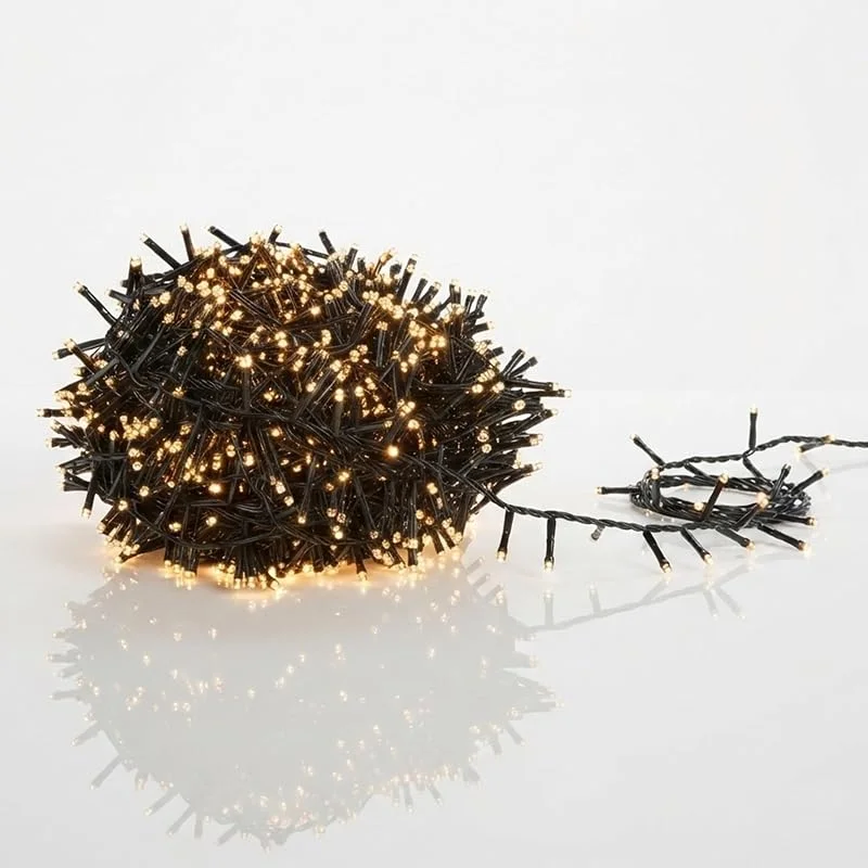 Besuche den Spetebo-Store Spetebo LED Büschel Cluster Lichterkette EXTRA warm weiß - 20 m, 1000 LED - Weihnachtsbaum Garten Deko Beleuchtung IP44 mit Stromkabel - Weihnachtsbeleuchtung für Innen + Außen