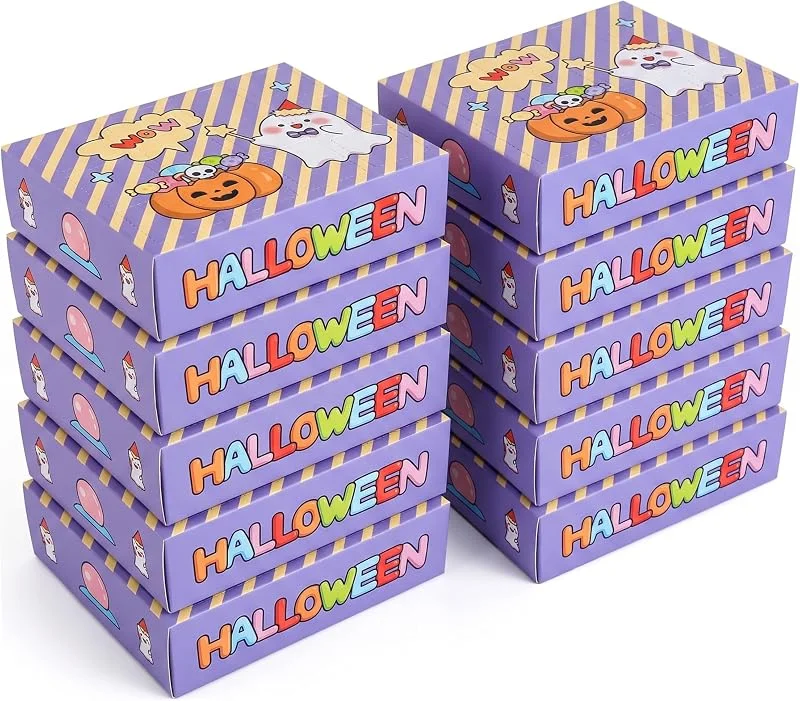 Marke: TusaMer 10 Stück Halloween-Adventskalender, DIY-Halloween-Überraschungs-Blindboxen, leere Adventskalender zum Befüllen des leeren Kalenders — Advent und Tisch