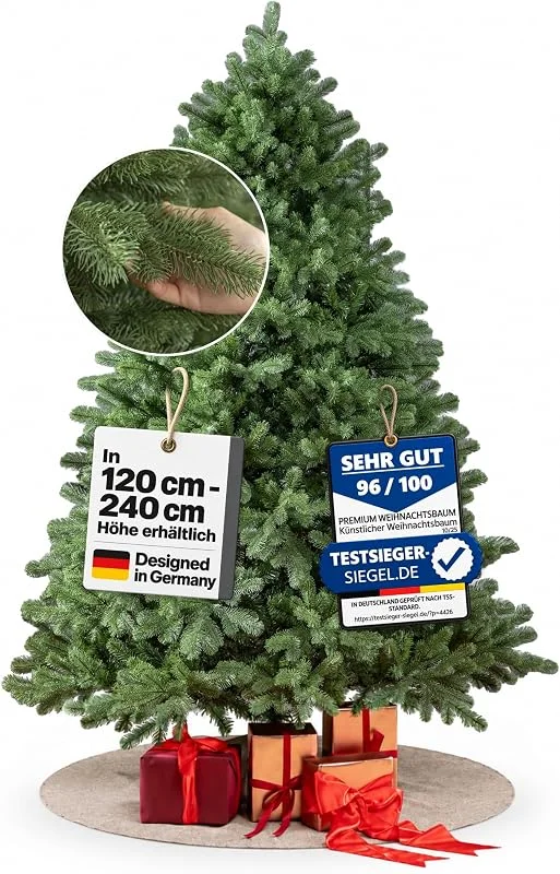 Marke: Premium Weihnachtsbaum Künstlicher Weihnachtsbaum 240 cm „Finnland“ (ohne Beleuchtung) — Advent und Tisch