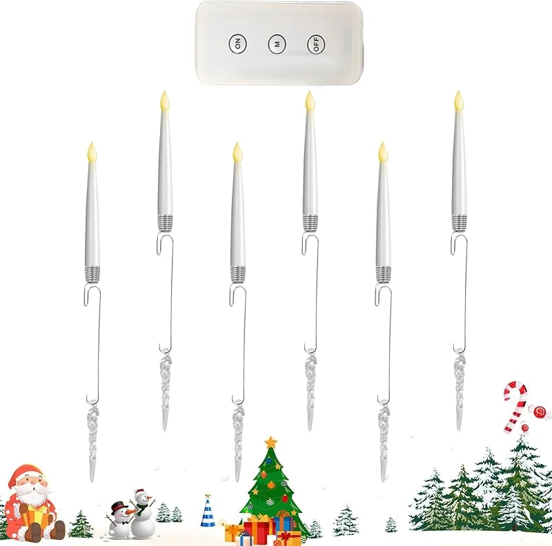 Marke: Genérico Genérico Kerzen für den Weihnachtsbaum, Weihnachtsdekoration, Handwerk — Weihnachtsbeleuchtung